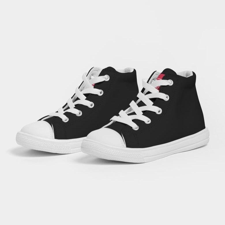 Boys Hightop Shoe - Black - One4Boys