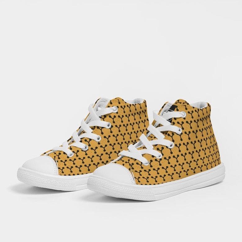 Boys Hightop Shoe - Cavas Yellow - One4Boys