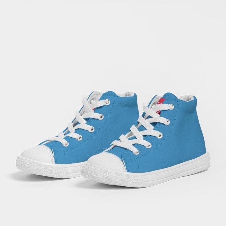 Boys Hightop Shoe - Trainers Blue - One4Boys