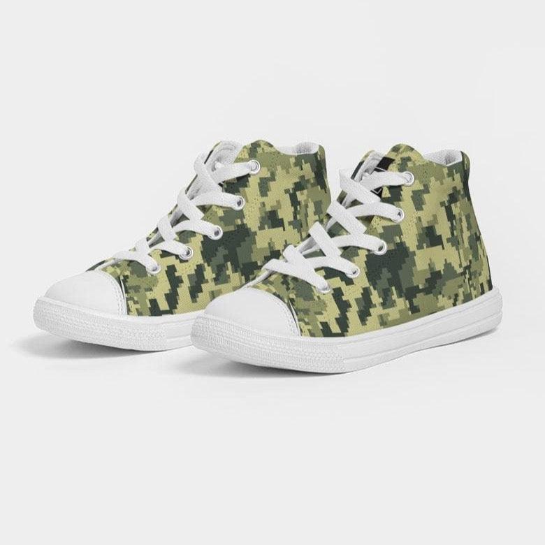 Boys Hightop Shoe - Tactical Green - One4Boys