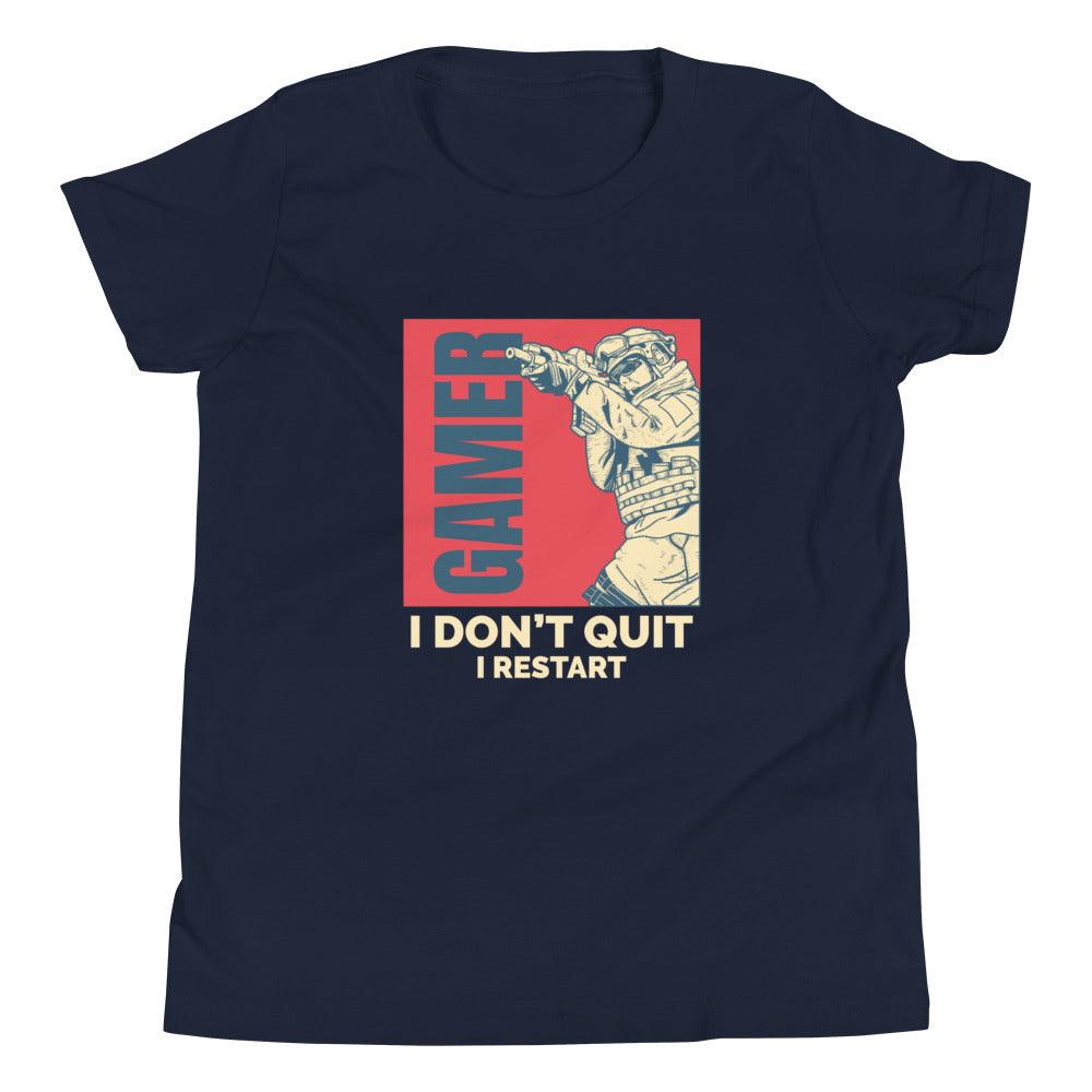 Boys t-shirt I DON'T QUIT - GAMER - One4Boys